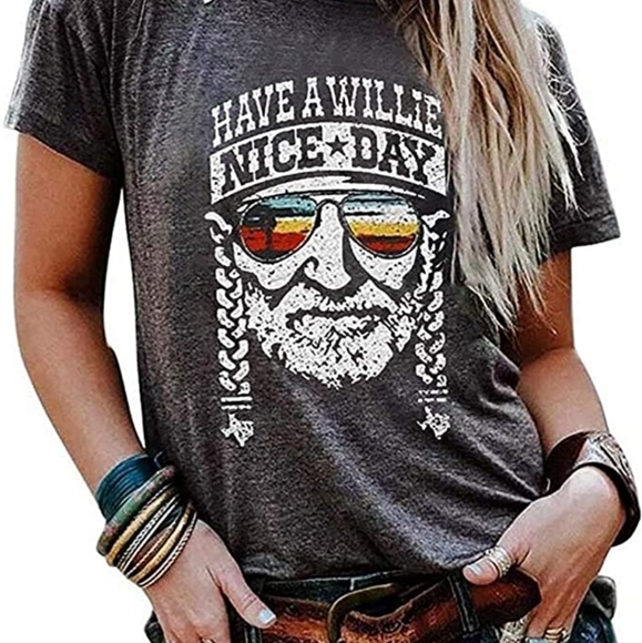 Tops - Willie Nelson Tshirt